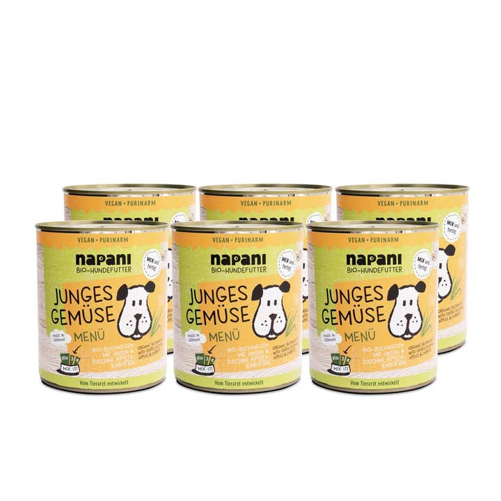 Bio Menü Junges Gemüse 6 x 800g - vegan, glutenfrei für den Großhandel von napani GmbH & Co. KG