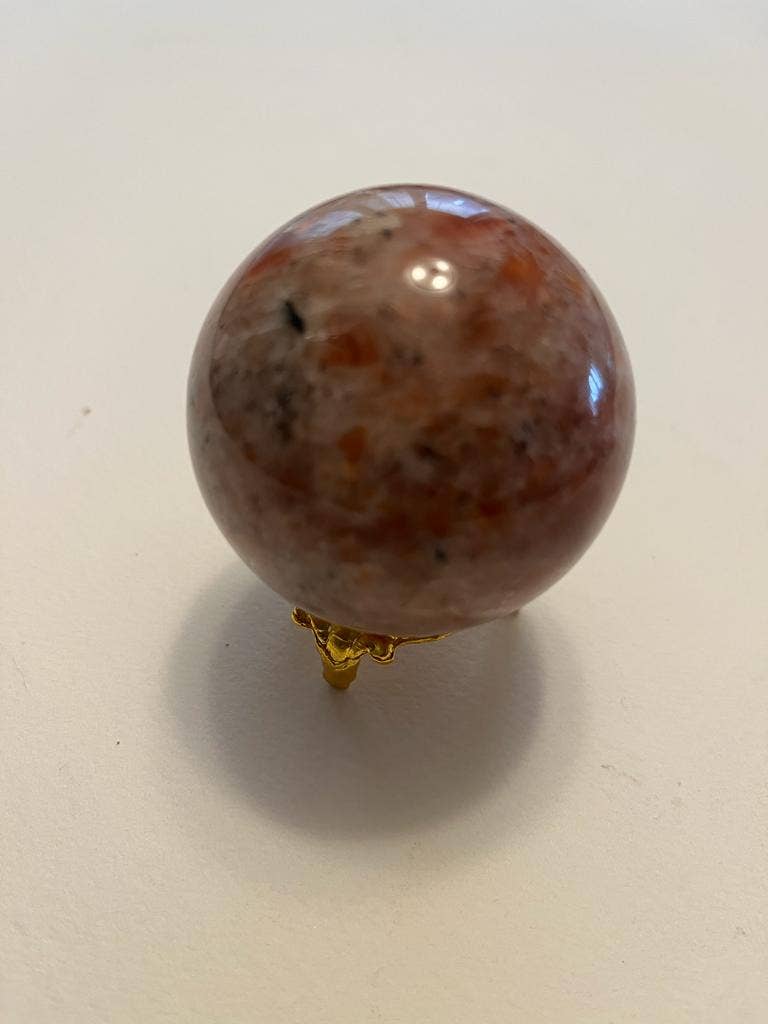 jiomind – Engroshandel Spirituelle sten og krystaller – Sunstone Crystal Sphere | Naturlig håndpoleret Sunstone3
