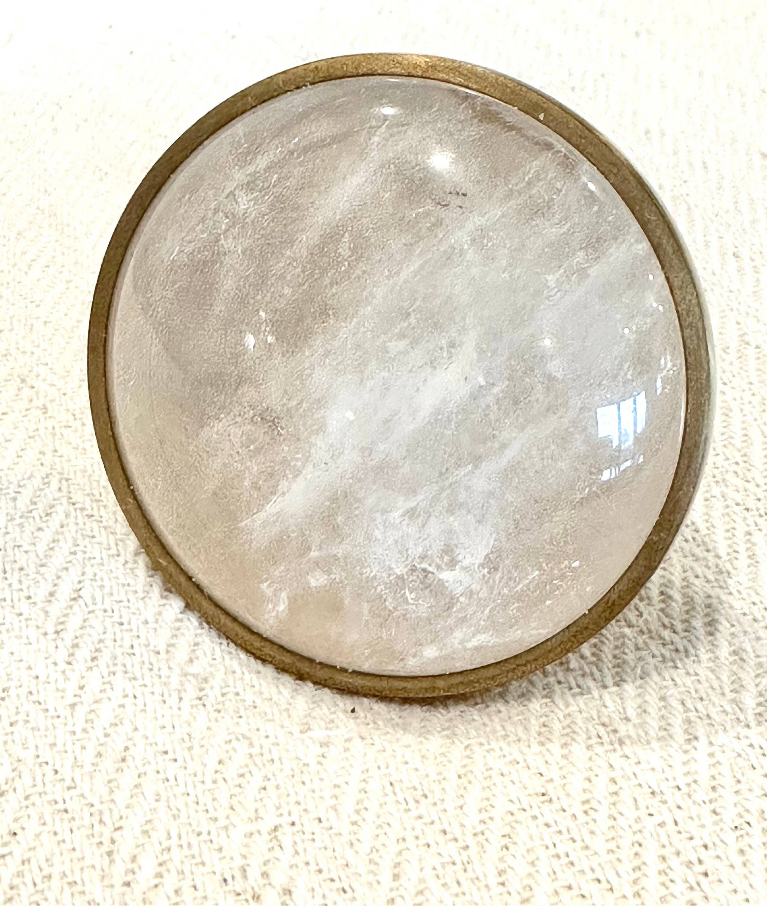 Stephen D. Evans - Vendita all'ingrosso Manopola/pomello - Pomolo di cristallo di lusso in ottone per porta e cassetto3