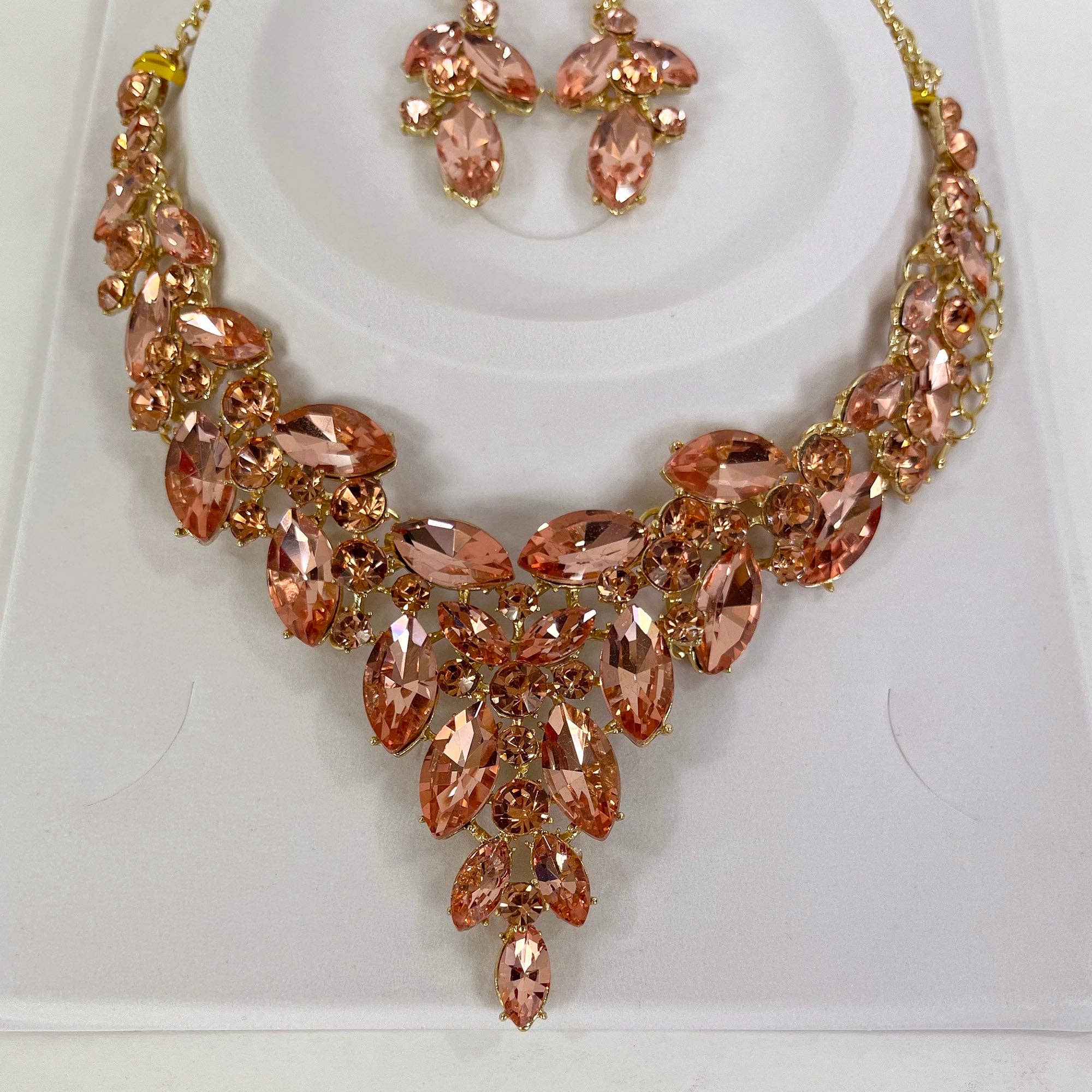TAPA fashion - Wholesale Jewelry Set - Crystal Necklace Earring Set FJN367 (1PC)7