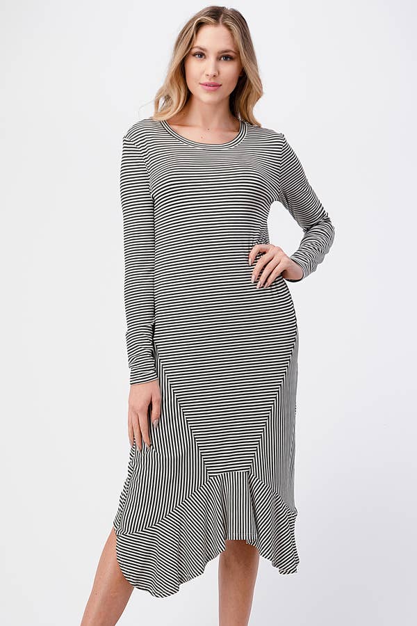 miroh - Wholesale Dress - Women's - Striped Midi Dress10