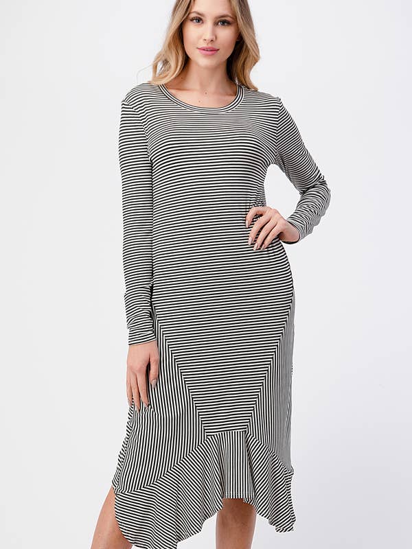 miroh - Wholesale Dress - Women's - Striped Midi Dress10