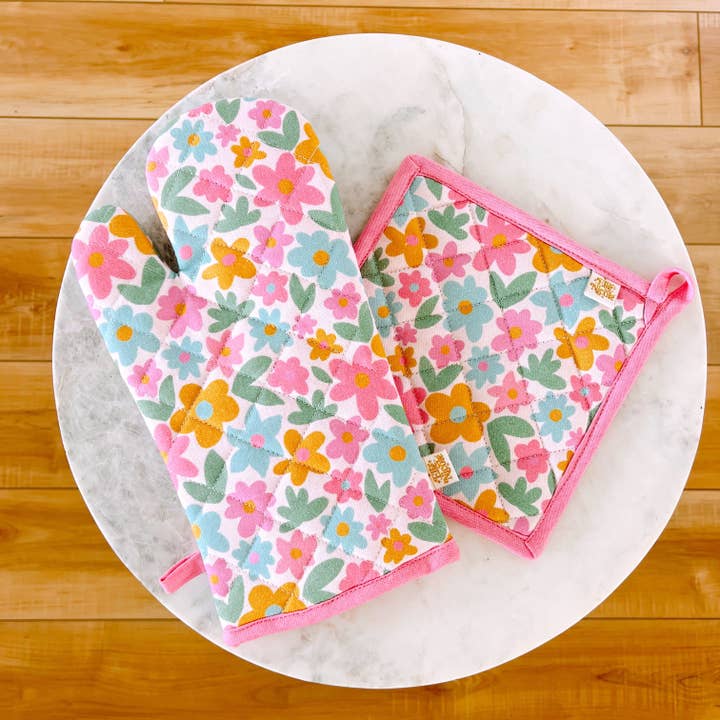 Elle Nicole - Wholesale Oven Mitt/Pot Holder - Oven Mitt + Pot holder Set - Kitchen Accessory1
