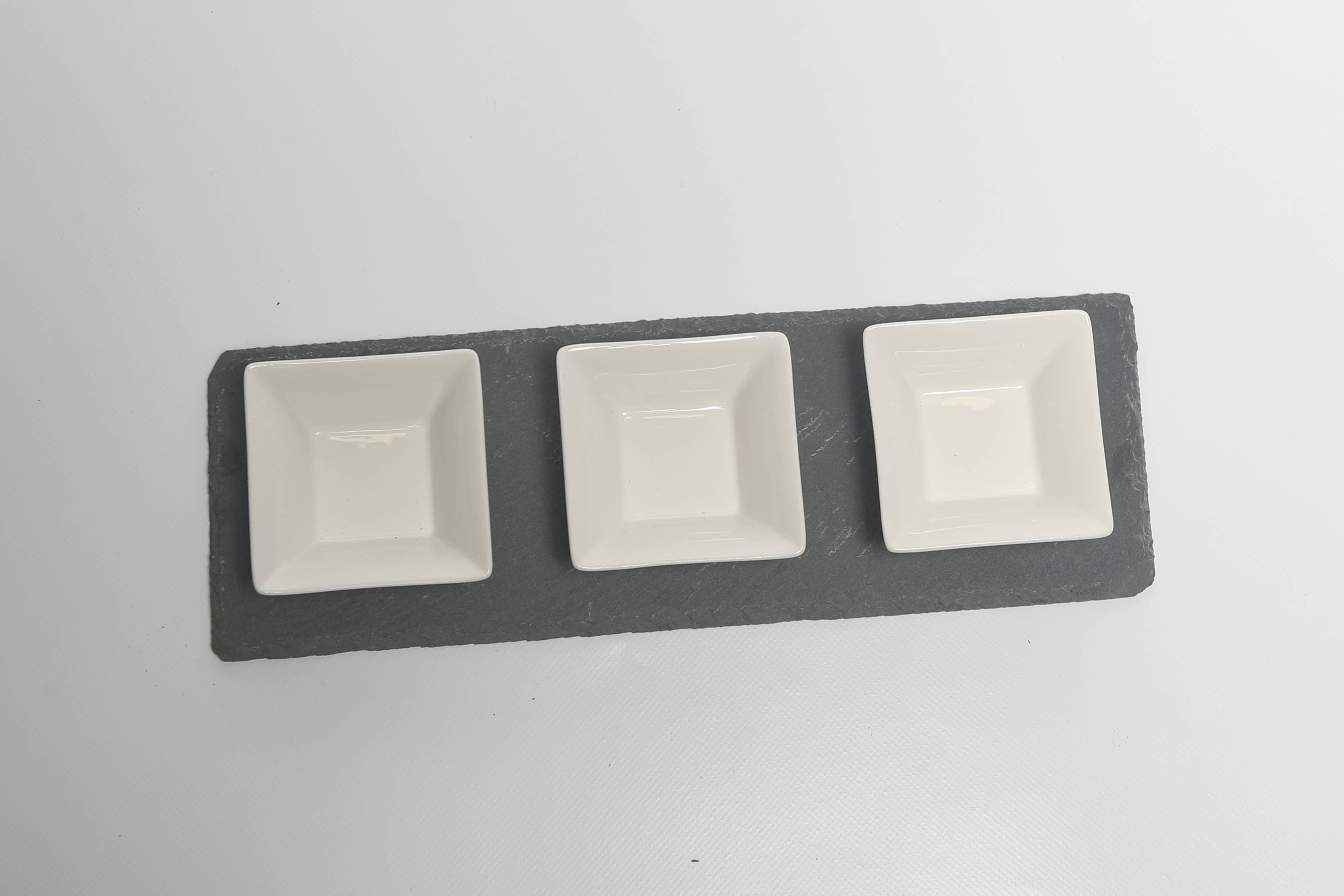 Express Lite T/A PenPant – wholesale Serving bowl – Natural Slate Appetiser, Tapas or Dips Set3