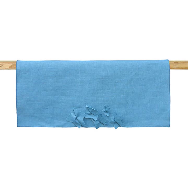 Table runner in pure linen JASMINE for wholesale by Giardino Segreto