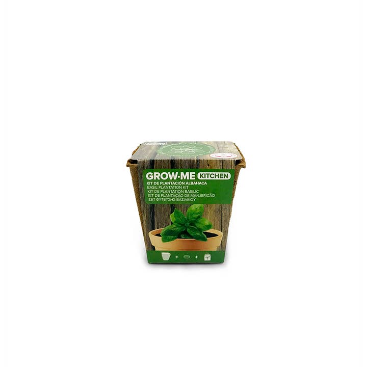 JARDIN Y NATURA OUTDOOR & GARDEN PRODUCTS SL - Vendita all'ingrosso Semi di piante - Kit di coltivazione al basilico - GROW ME KITCHEN