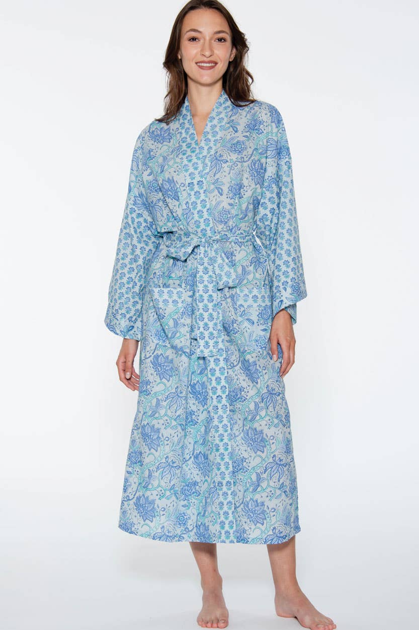 Sevya Handmade - Wholesale Robe - Women's - Sangita Block Print Kimono Robes3