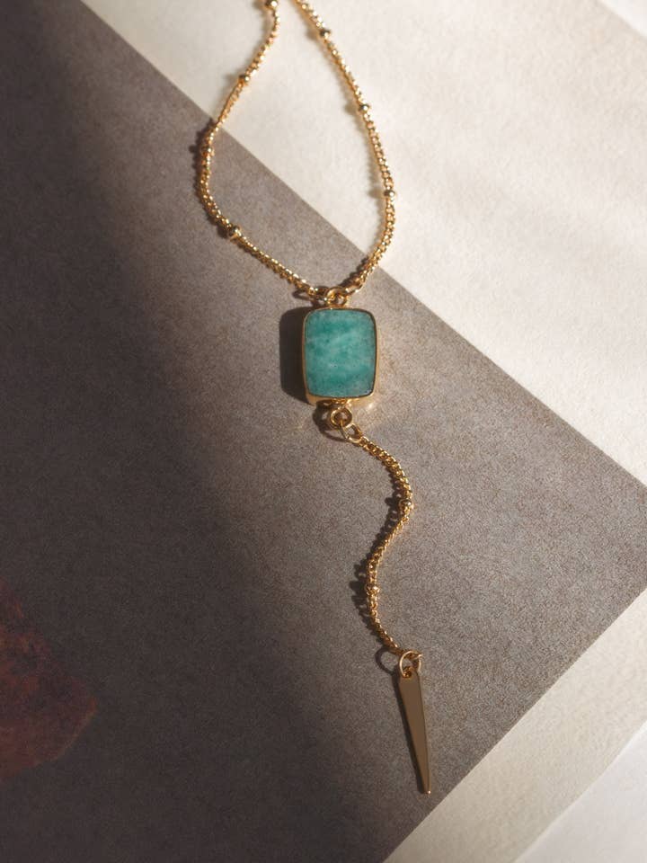 Tranquil Spike Lariat Necklace for wholesale by Luna Norte