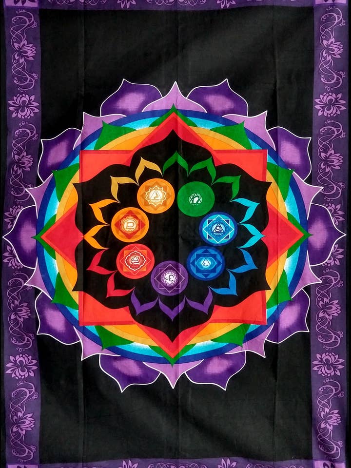 Tapisserie Chakra Arc-en-cielB92 pour la vente par Rising International Inc