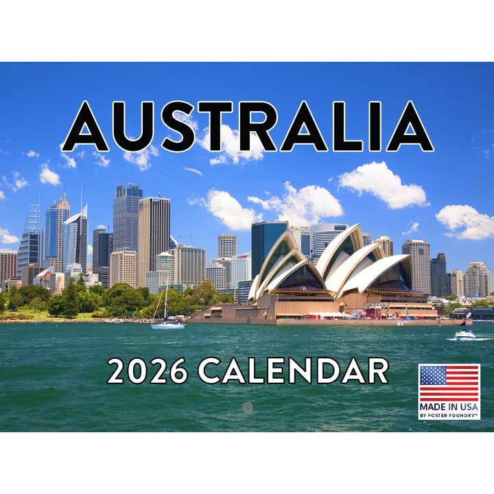 Australia Calendar 2026 Monthly Wall for wholesale by 2026 Calendars