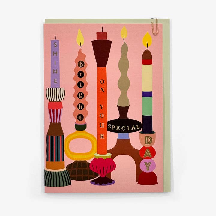 Candle Interiors Objet Special Day Birthday Card for wholesale by Pavilion