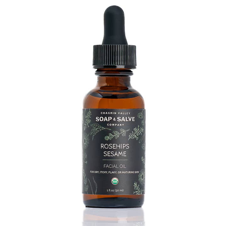 Huile pour le visage : rose musquée et sésame pour la vente par Chagrin Valley Soap
