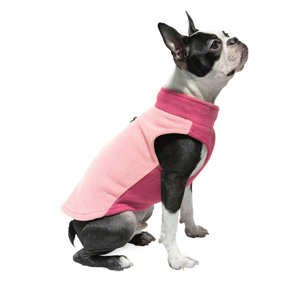 Gooby – Engroshandel Vest - Hund – Gooby Half Stretch fleecevest i to farver til små hunde6