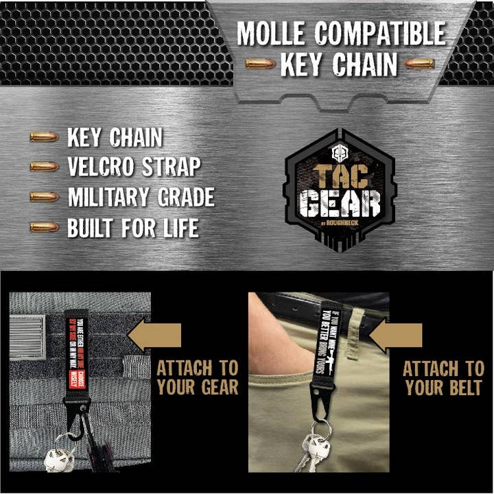 Novelty Brands - Wholesale Keychain - Unisex - Tac Gear Molle Compatible Key Chain Assortment - 6/Display3
