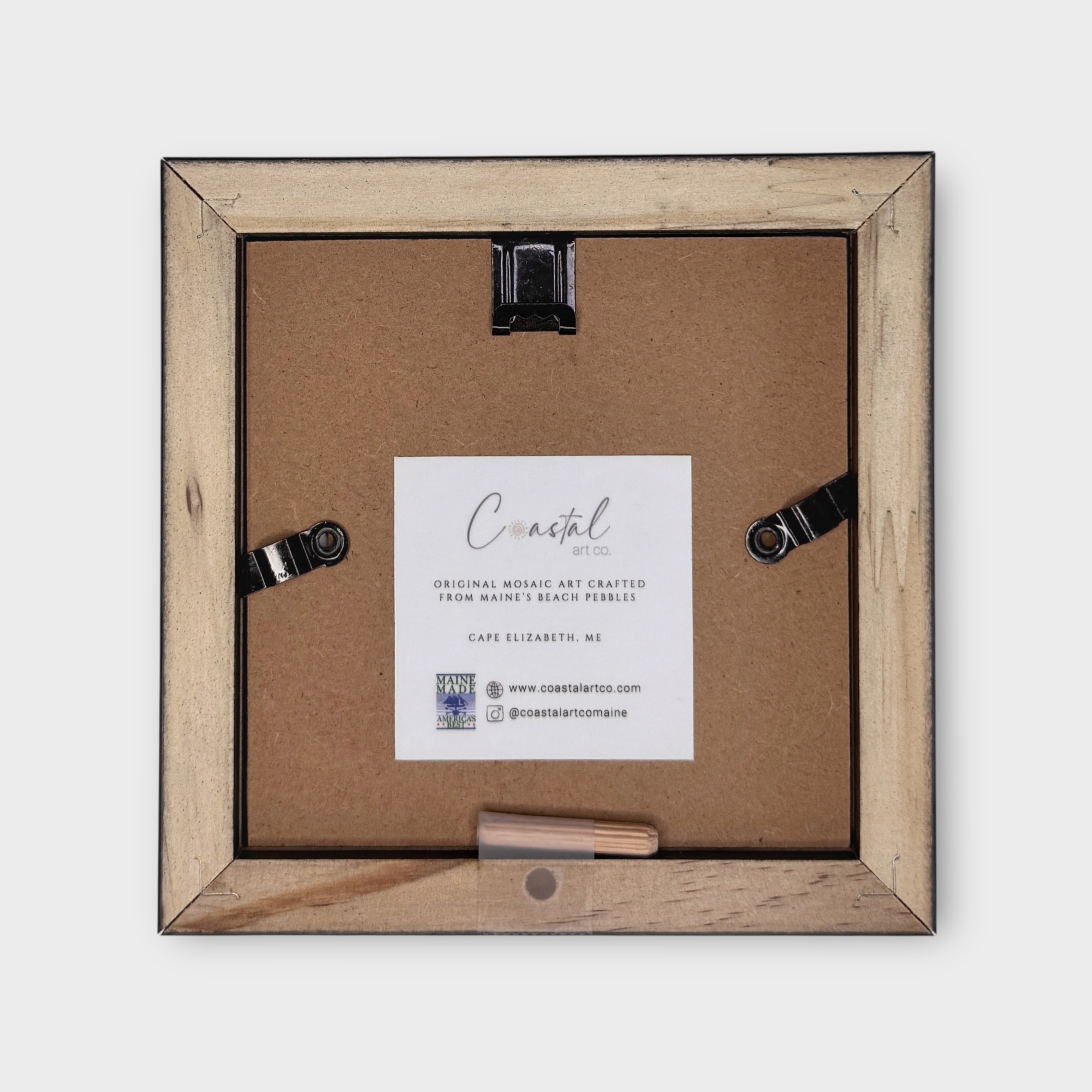 Coastal art co. - Wholesale Sculpture -  Lighthouse Mini Mosaic Pebble Art (4x4 Original)3