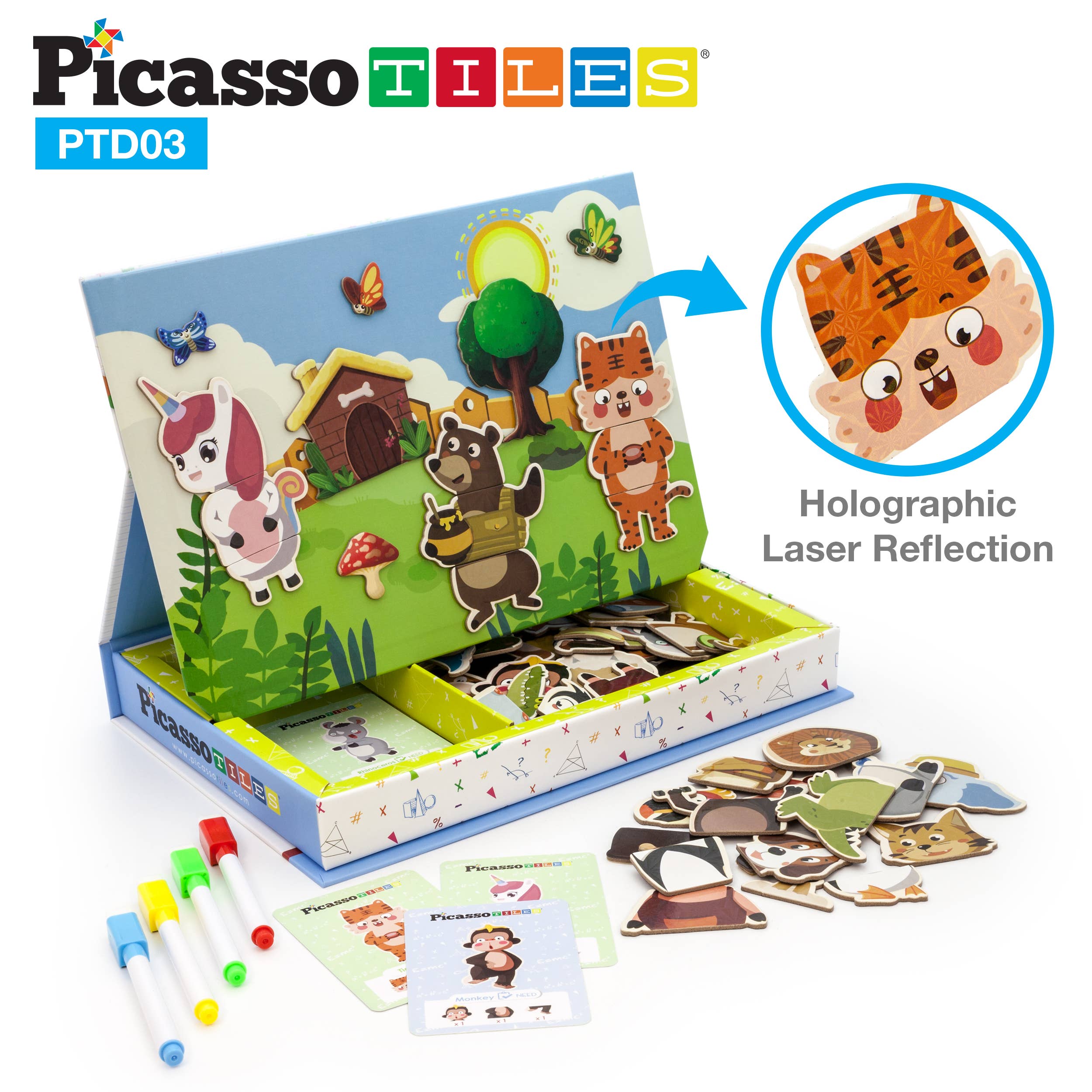PicassoTiles – wholesale Puzzle – Child – PicassoTiles Mix-and-Match Animal Puzzle Book6