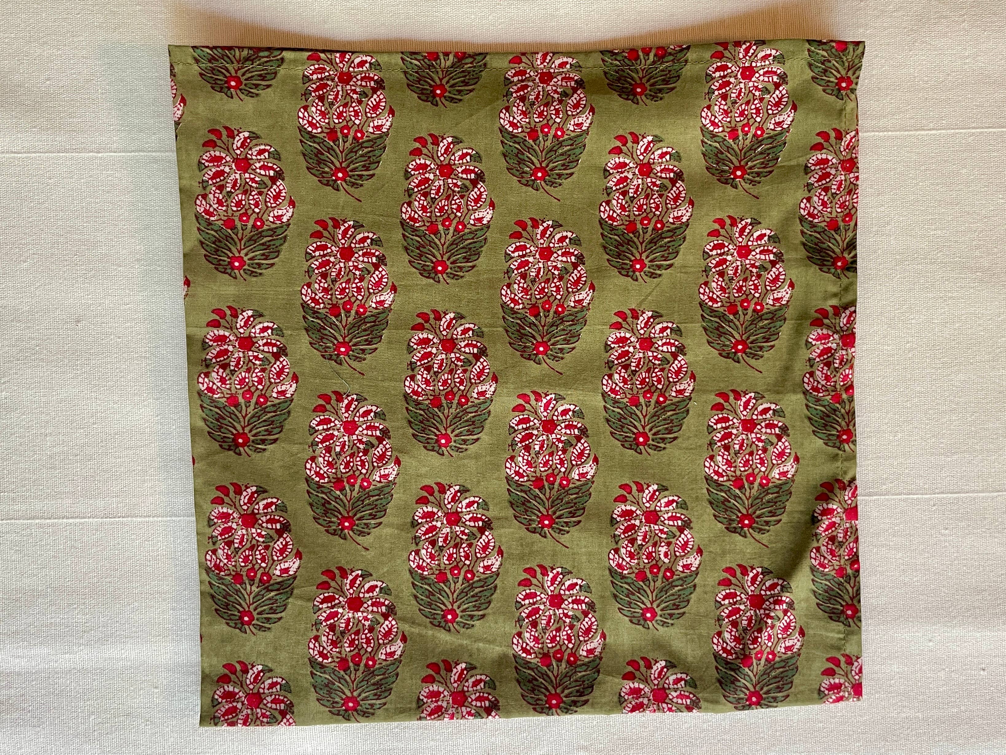 Curiosity - Wholesale Dinner & Cloth Napkin - Handcrafted 100% Cotton Block Print Cloth Napkin – Set of 41