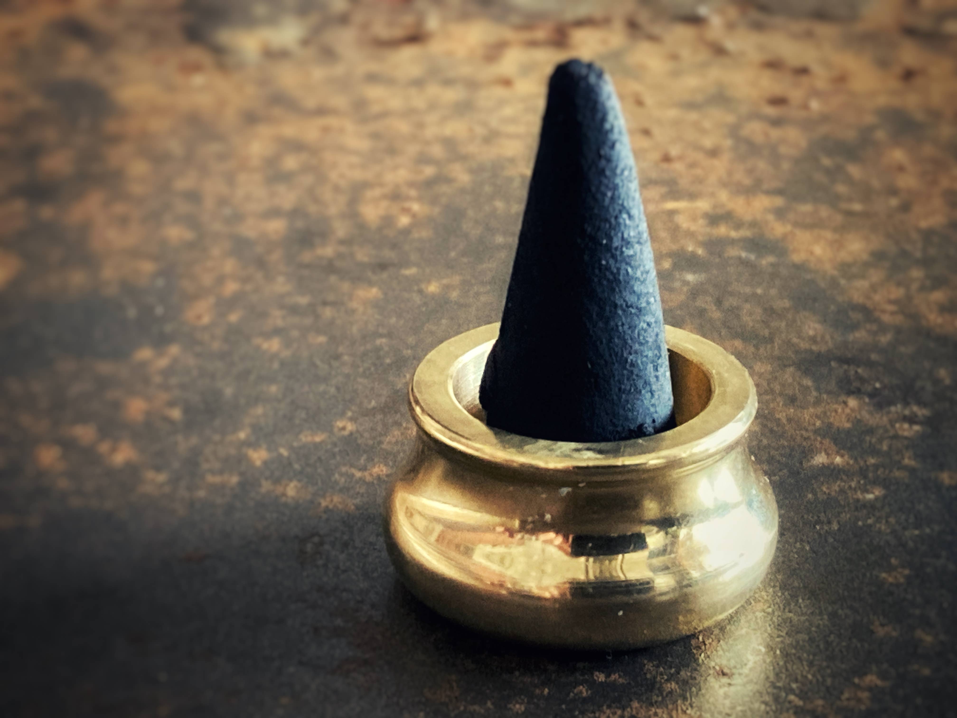 Revelrie Arts - Wholesale Incense Holder - Small Brass Cone Incense Holder4