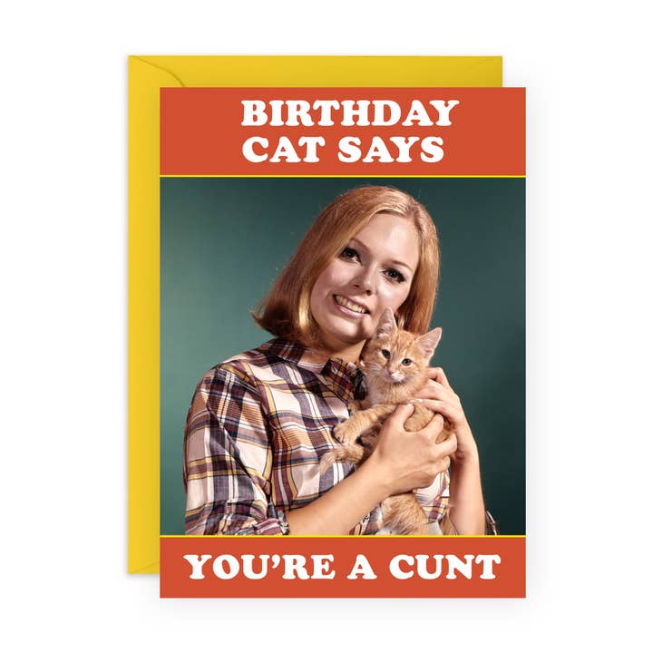 BIRTHDAY CAT SAYS Funny Birthday Card for Him, Her for wholesale by Central 23 Cards