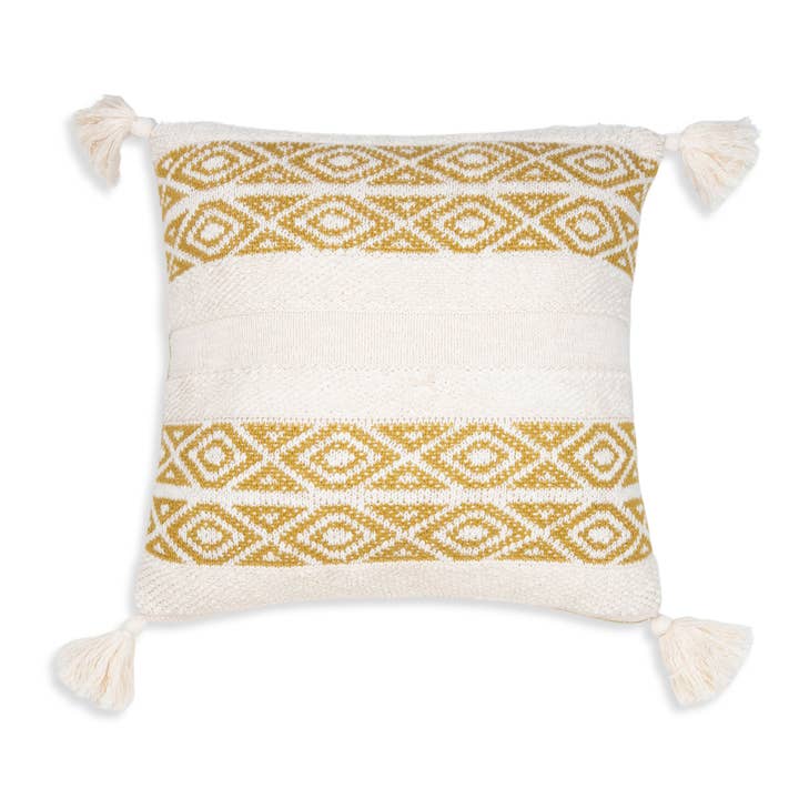 Elsie & Zoey - Wholesale Throw/Decorative Pillow - Necalli 18X18" Reversible Striped Cotton Throw Pillow