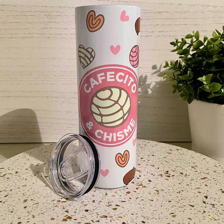 Cafecito Y Chisme, Conchas Y Pan Dulce, Tumbler, Sublimation, Gift For Her, Mothers Day, Latina, Spanish Sayings, 20oz, Hot Or Cold Beverage for wholesale by Designs & Crafts By Mo