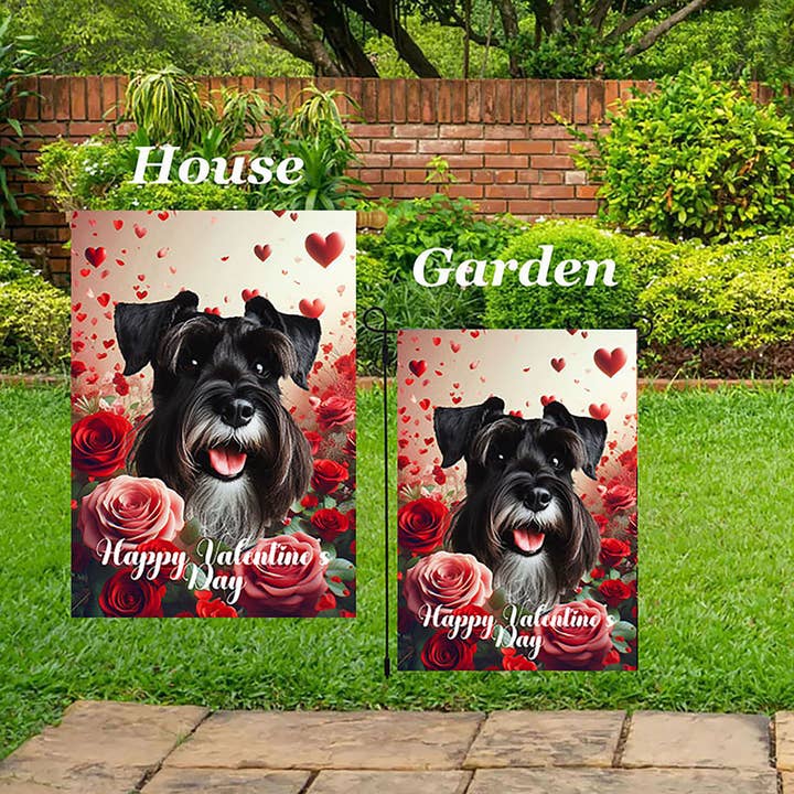 Best of Breed Products - Wholesale Flag - Schnauzer Black UnCropp - Valentine House Flag