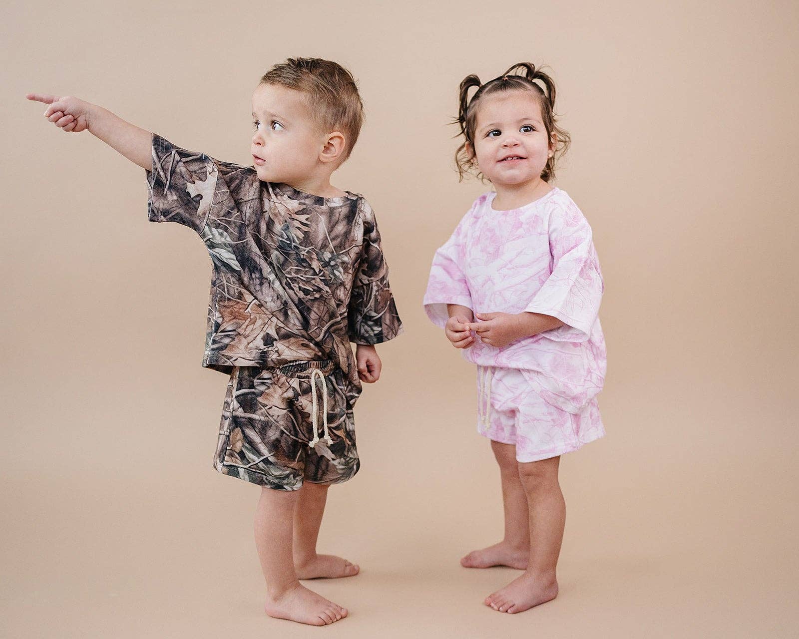 Lucky Panda Kids - Wholesale Top & Short Set - Kids - Shorts Set | Brown Camo11