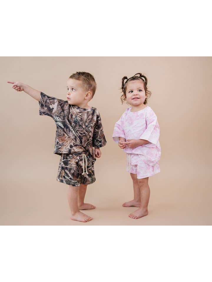 Lucky Panda Kids - Wholesale Top & Short Set - Kids - Shorts Set | Brown Camo11