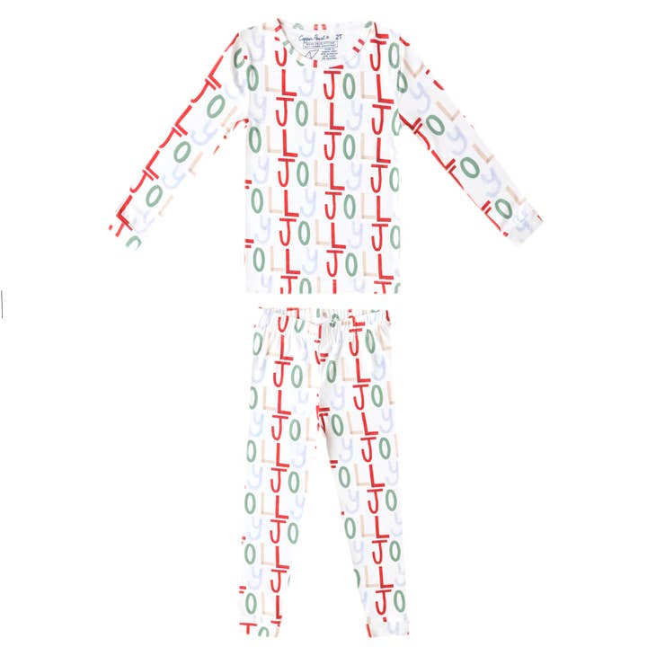 2pc Long Sleeve Pajama Set - Jolly for wholesale by Copper Pearl