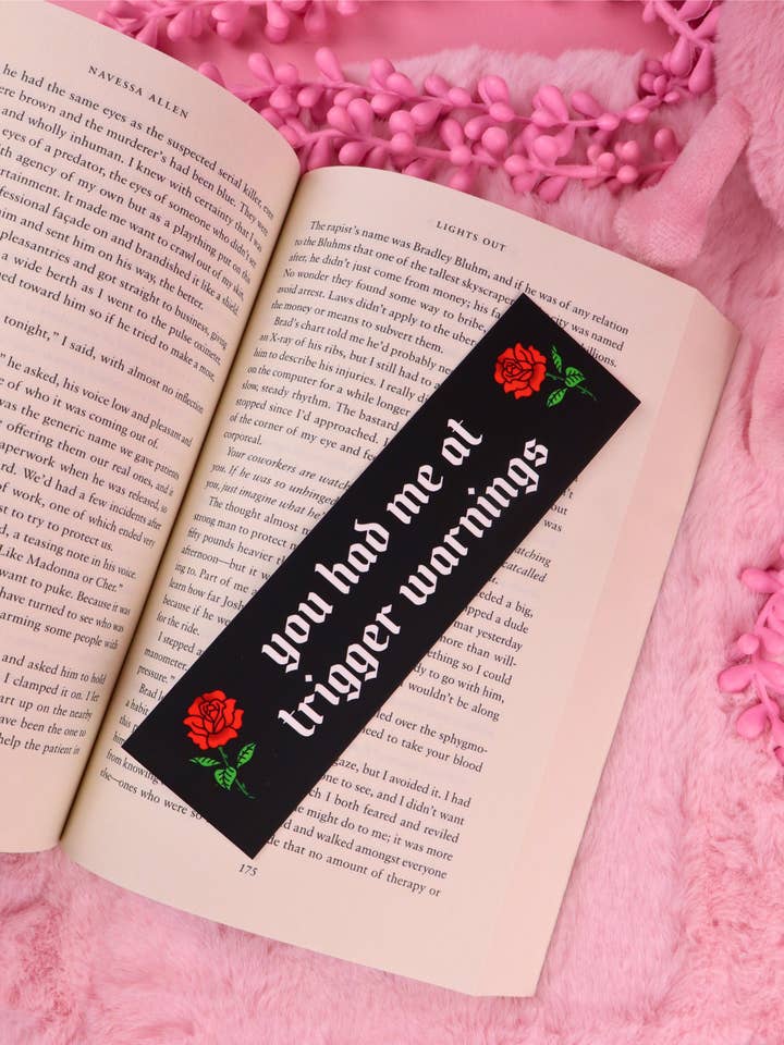 Du fangede mig ved trigger advarsler bogmærke for romantiklæsere for engroshandel hos Miessol