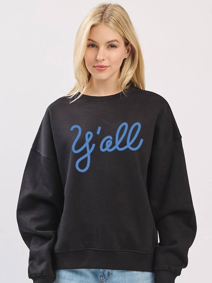 Sweat-shirts en molleton à coupe décontractée avec graphisme PUFF' Knot Y'All L/S pour la vente par Zutter