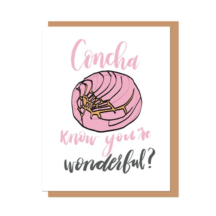 Carte de voeux Concha pour la vente par Alina Walker Design