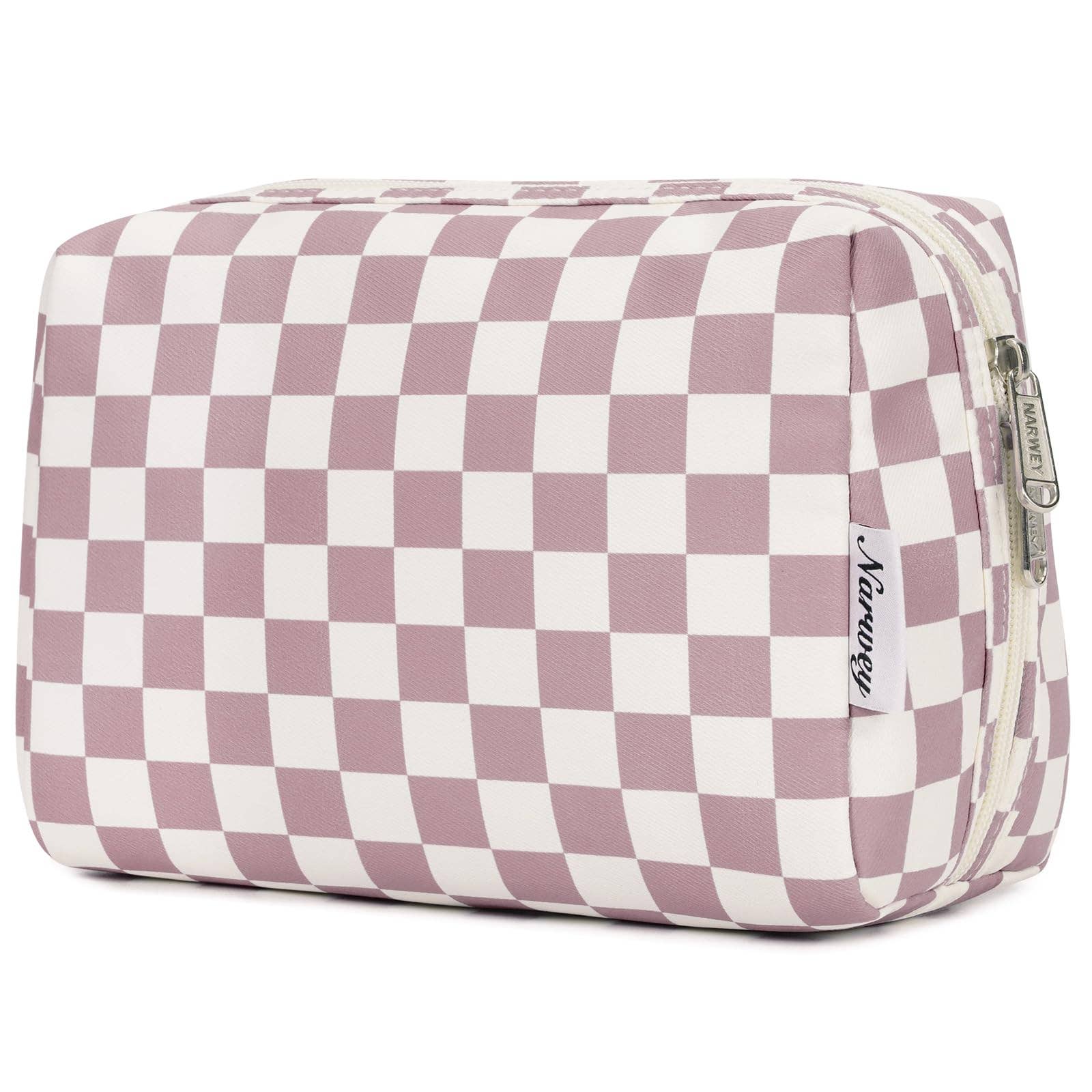 wandf - Wholesale Makeup/Cosmetic Bag - Checkered Makeup Bag Travel Cosmetic Bag Organizer Toiletry40