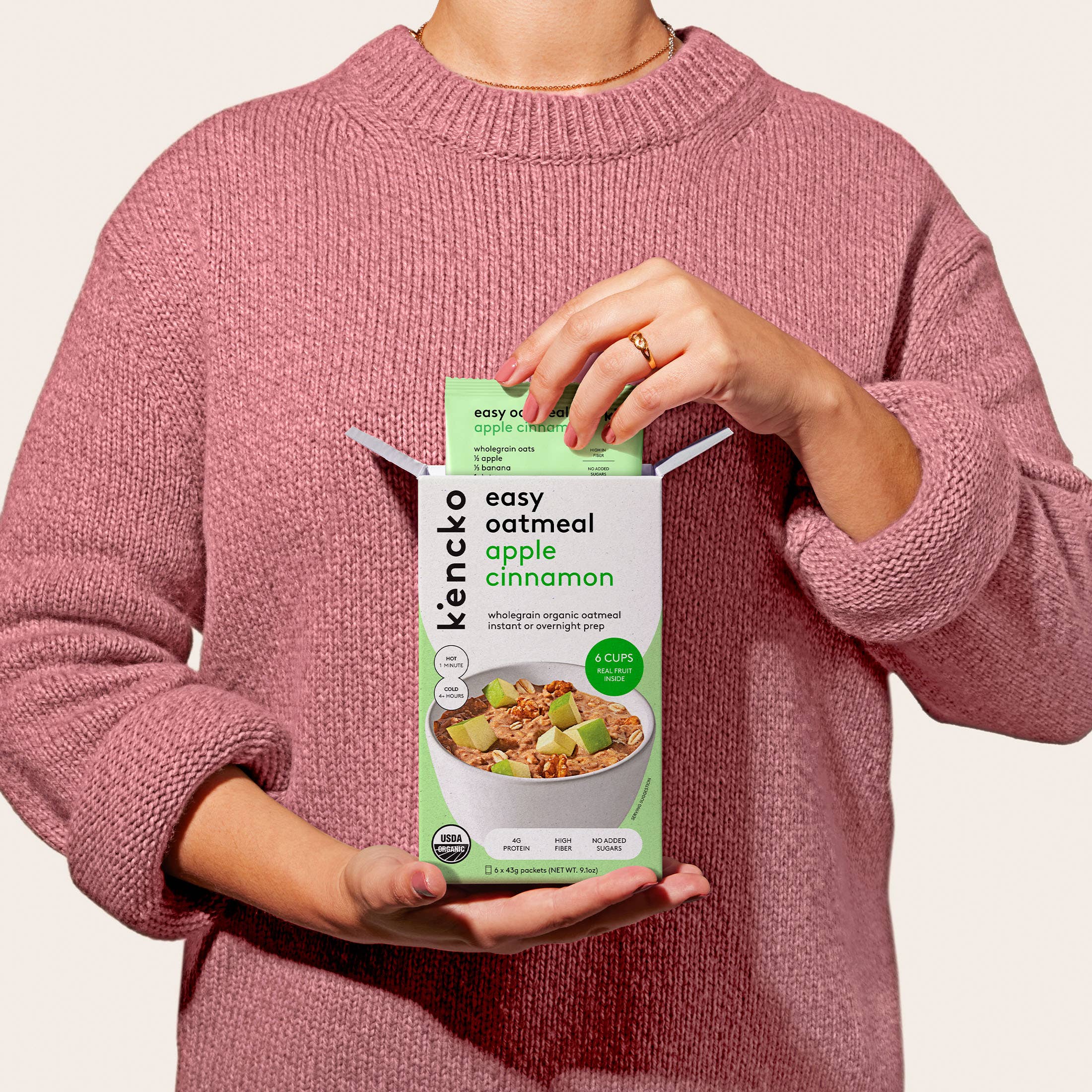 kencko - Wholesale Oats - Apple Cinnamon Organic Fruit Oatmeal Mix (6 cups)2