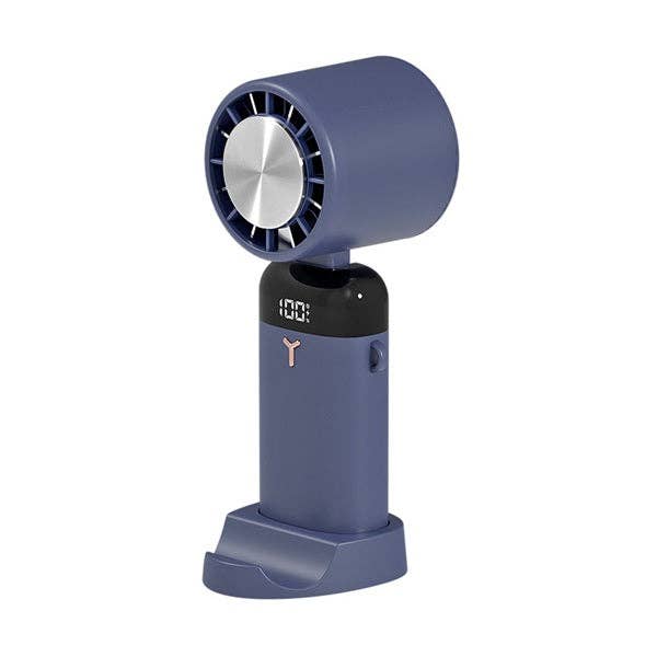 Showcase - Wholesale Handheld Electric Fan - Cool Chill Fan with Ice Plate Blue3