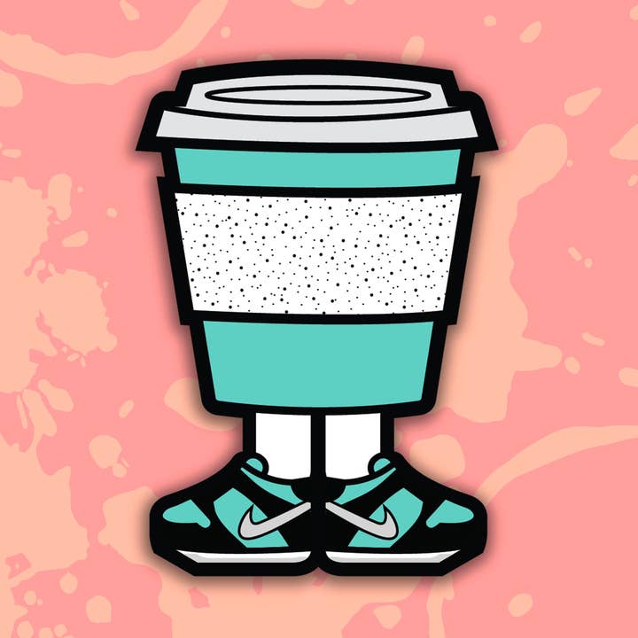 Adhesivo Tiffany Coffee Dude para venta al por mayor de Coffee Dude