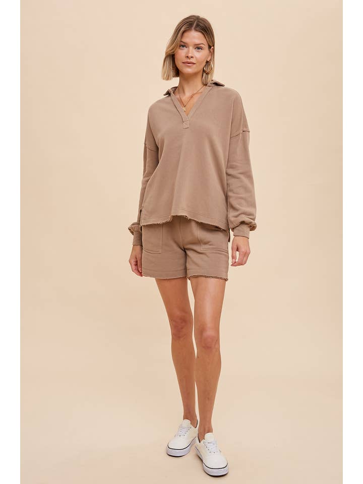 In Loom - Vendita all'ingrosso Felpa - Donna - PULLOVER CON COLLETTO LAVATO IN CAPO8