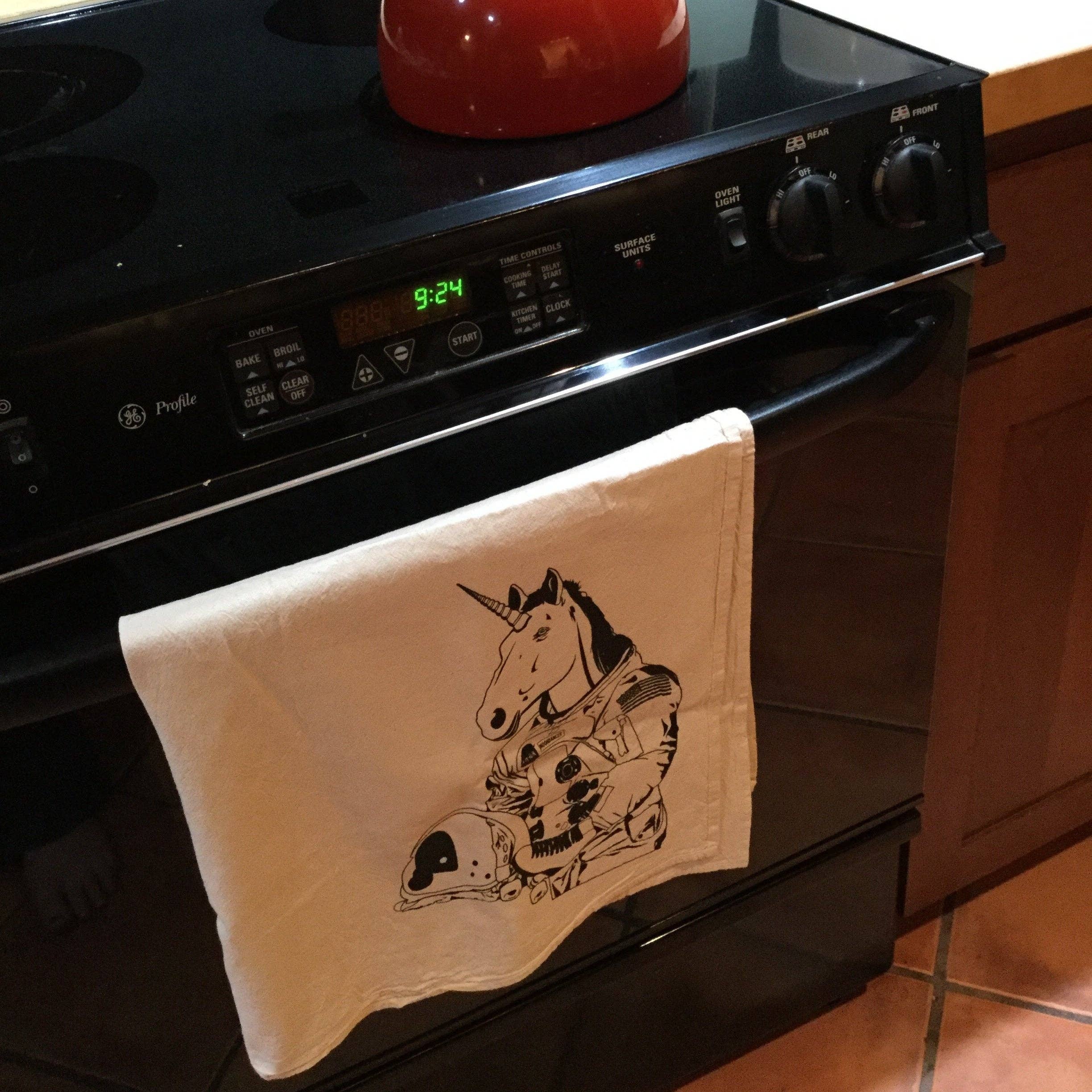 Ugly Baby - Wholesale Tea Towel - Kitchen Towel: Astronaut Unicorn3
