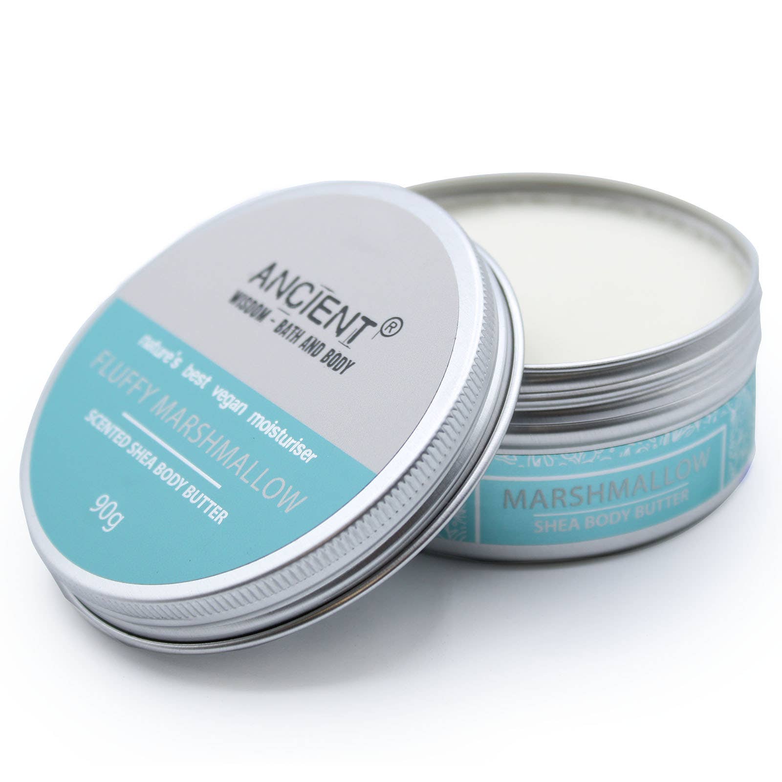 Ancient Wisdom – wholesale Body balm/butter – Scented Shea Body Butter 90g - Fluffy Mashmallow2