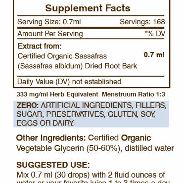 Secrets Of The Tribe - Wholesale Tincture - Sassafras Tincture3