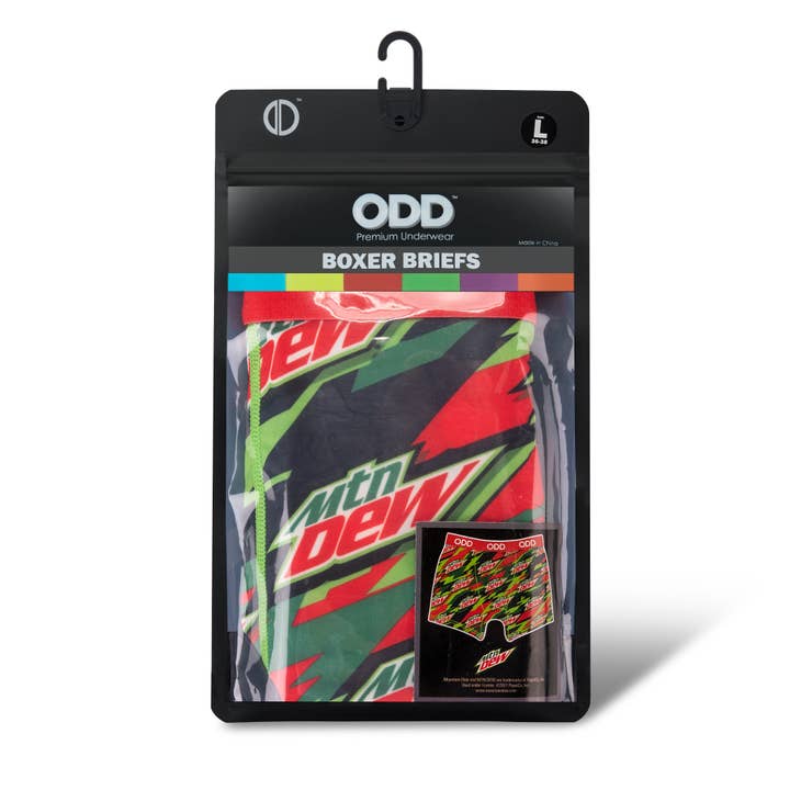 Odd Sox - Wholesale Underwear - Men's - Mountain Dew Camo - Mens Odd Boxer Briefs1