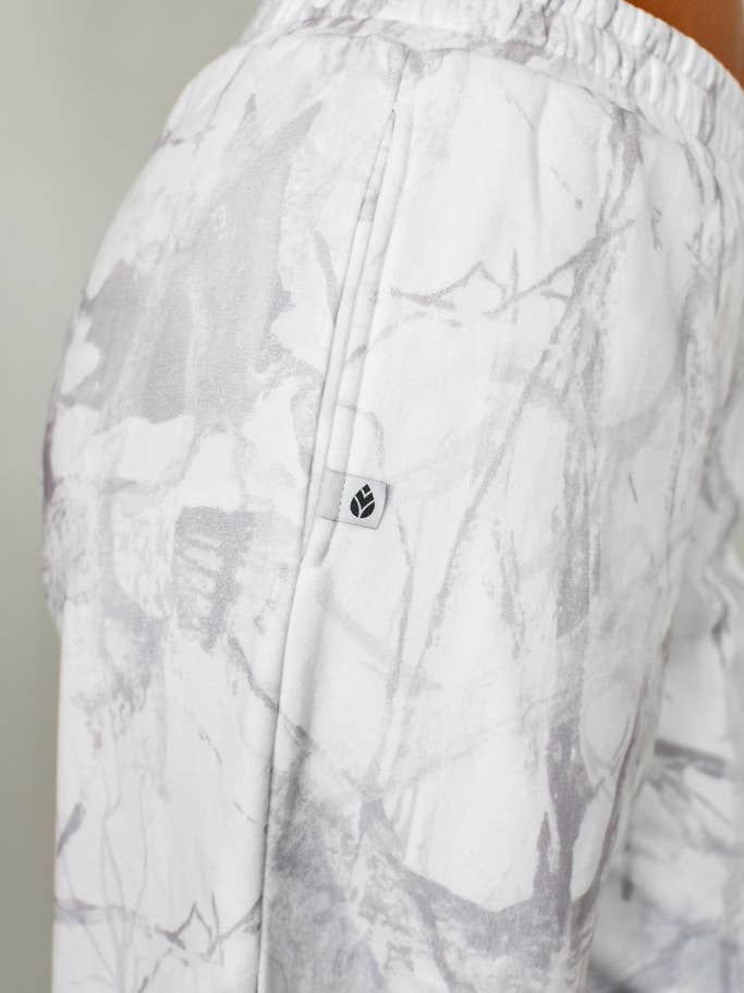 TooLooLah - Wholesale Lounge Sweatpants/Joggers - Women's - Baseline Straight Leg Joggers - White Camo3