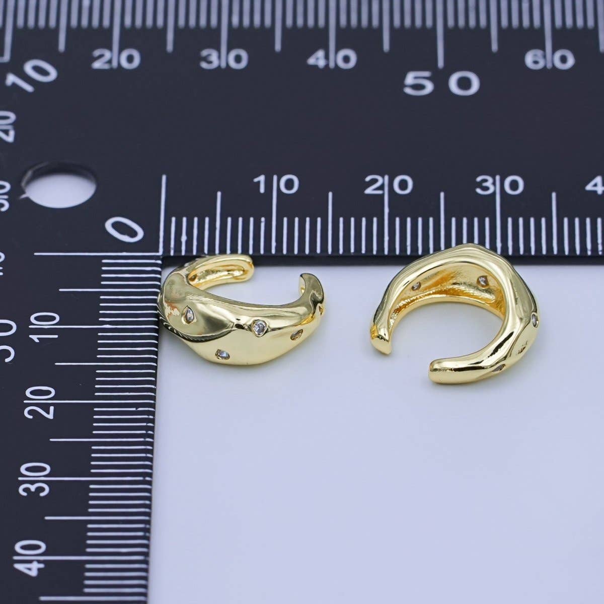 Aim Eternal – Engroshandel Ear cuff/wrap-øreringe – 24K Guld Fyldt Klar CZ Smeltet Øre Manchet Øreringe | AI1792