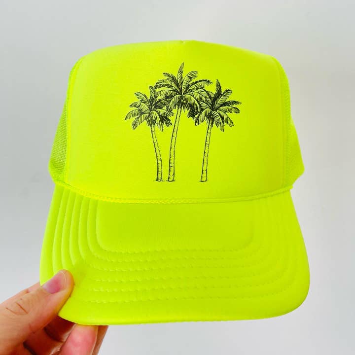Rad Hat Society - Wholesale Trucker Hat - Unisex - Palm Trees