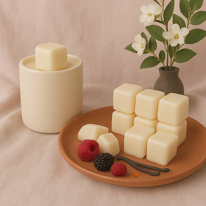 Black Raspberry & Vanilla highly scented soy wax melts for wholesale by Aysha Creations