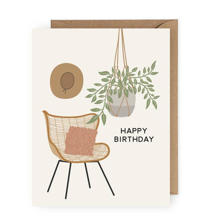 The Anastasia Co - Wholesale Birthday Card - Boho Happy Birthday Greeting Card
