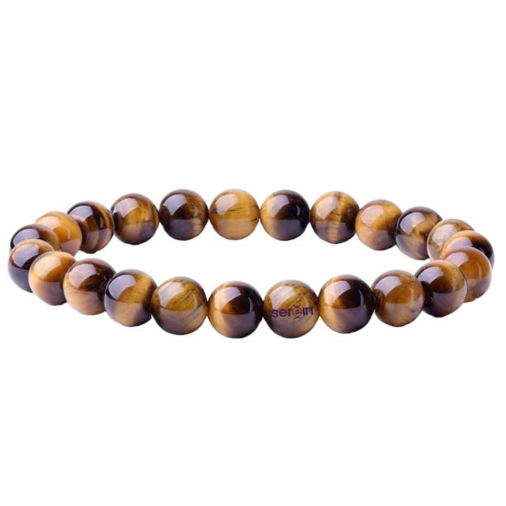 Pulsera con forma de ojo de tigre para protección para hombres y mujeres para venta al por mayor de Serein Wellness