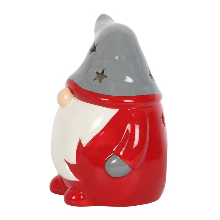 Something Different Wholesale – wholesale Candle holder – Red and Grey Christmas Gonk Tealight Holder2