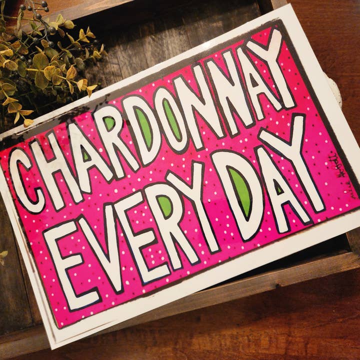 Julie Abbott Art - Wholesale Serving Tray - Chardonnay Everyday Insert for Acrylic Serving Tray