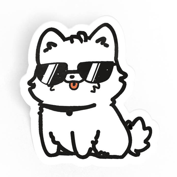Petty Paper Studio - Wholesale Sticker - Cool Westie, Westie Pawty - Laminated Matte Sticker0